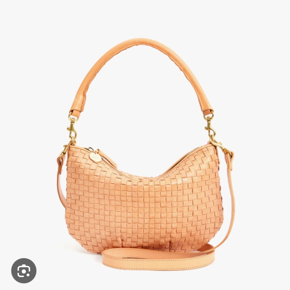 NEW Clare V Petit Moyen Messenger in Bisque